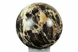 Polished Black Opal Sphere - Madagascar #250793-1